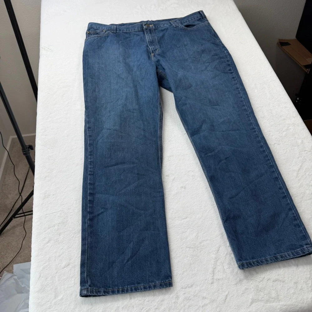 Carhartt Traditional Fit‎ Jeans Mens 42x32 Blue Good Straight Leg 101496 420